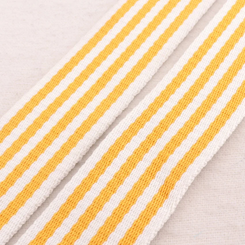 1 1/2 &quotполосатая тесьма сумки ремни оранжевая белая полосатая лента белый пояс