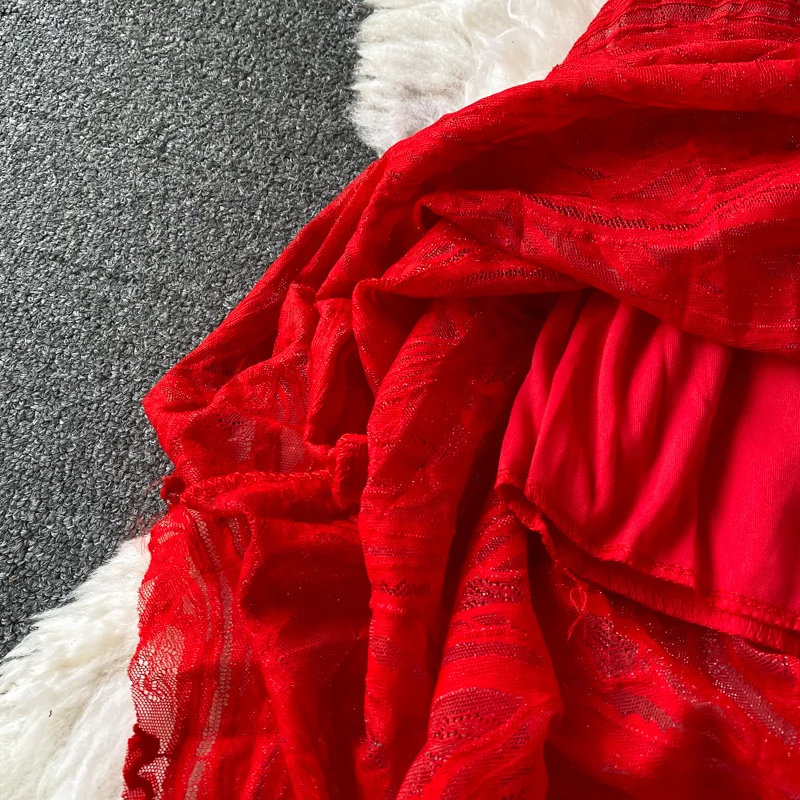 

ZQLZ Sleeveless Strapless Casual Beach Bohemian Dress Women Summer 2021 Elegant Ladies Clothing Red Solid Party Dresses Female