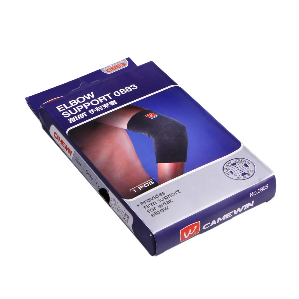 

Black Sports Elbow Sleeve Brace Support Band Bandage Pad Elastic Protection New