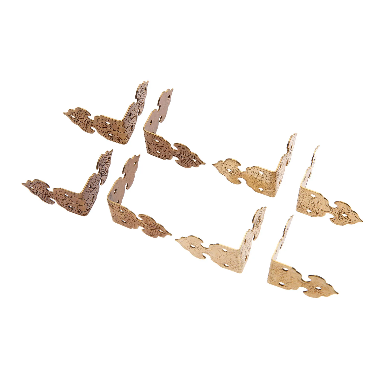 DRELD 4 шт. латунные деревянные ножки для ящика ножкой Угловой протектор китайский