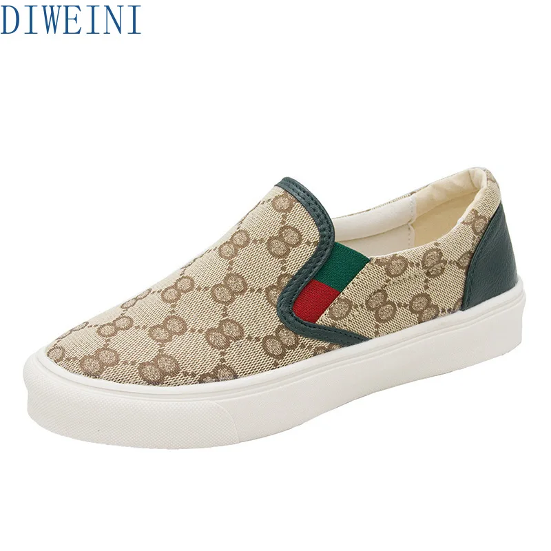 DIWEINI/весна осень 2020 лоферы Женская Студенческая обувь на плоской подошве женская