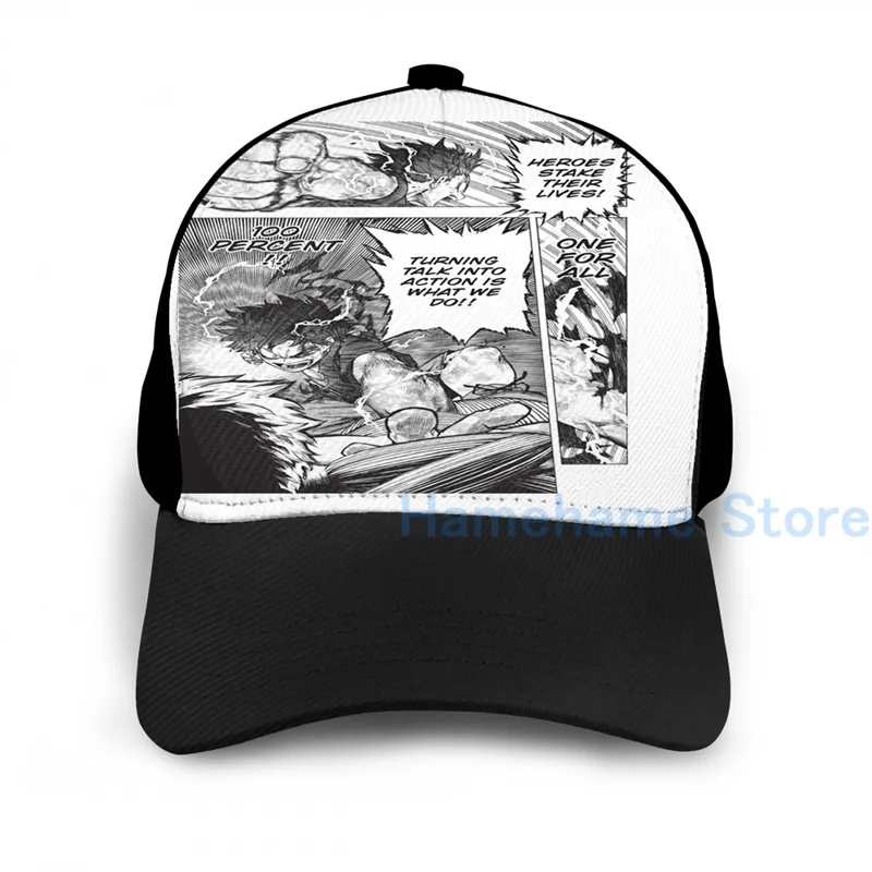 Модная кепка для всех Boku no hero academia баскетбола мужчин женщин графическая печать черная унисекс взрослая шляпа.