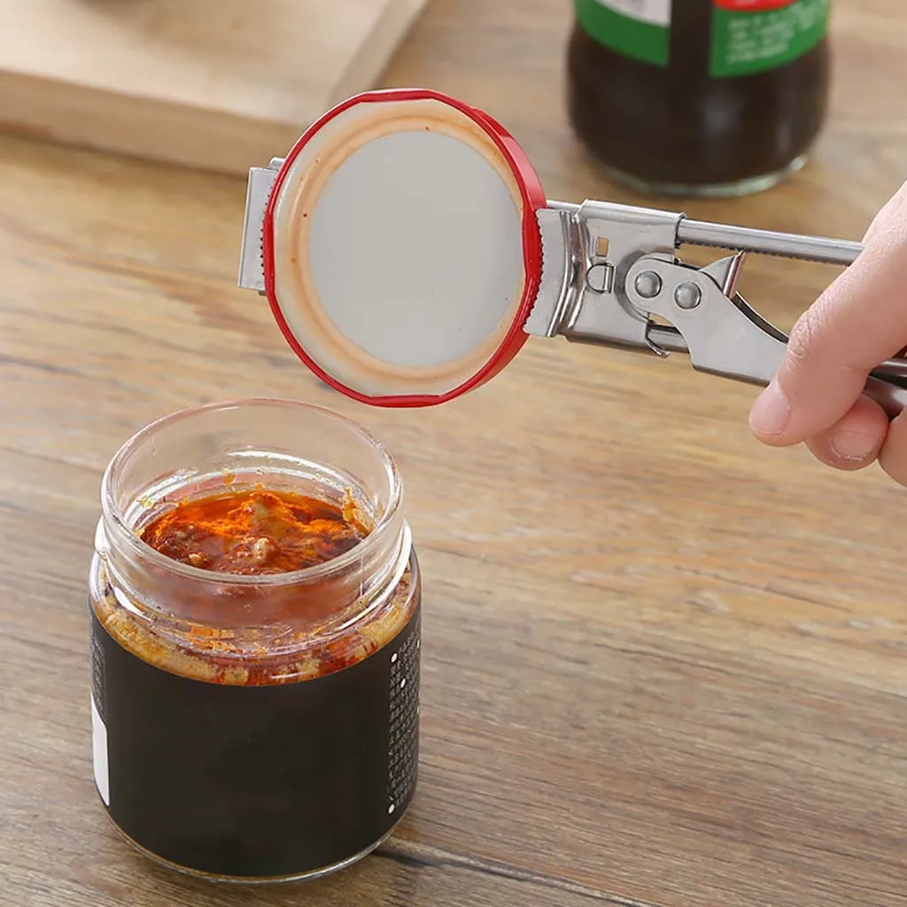 

1PC Adjustable Multifunctional Stainless Steel Can Opener Creative Home Hotel Bar Screw Cap Artifact Convenient Opening Tool