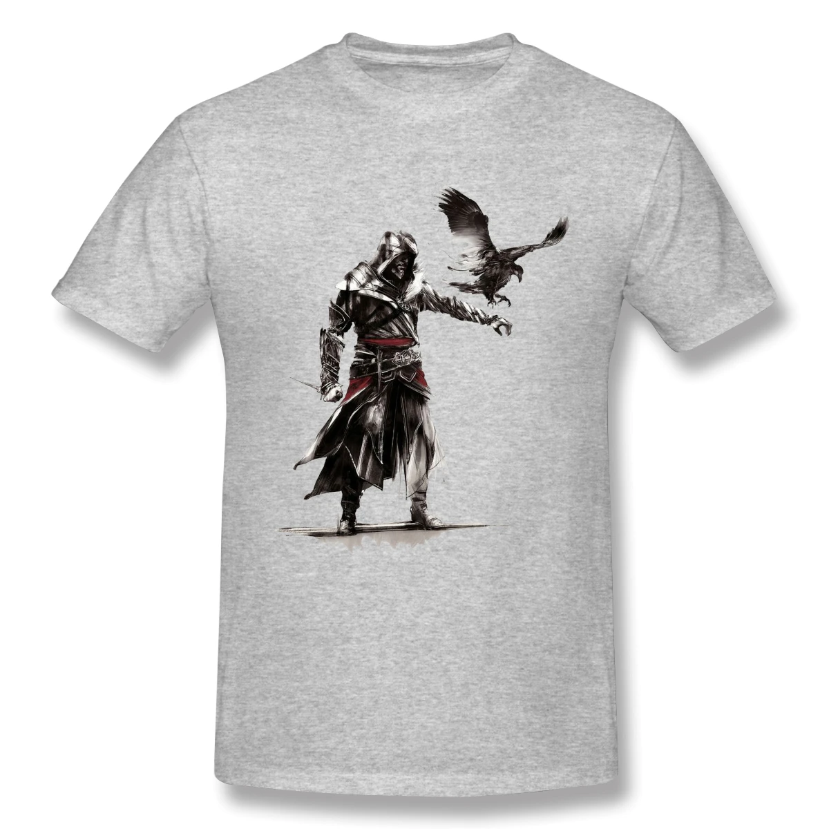Мужские футболки assassins creed Забавные топы с татуировкой в горошек из чистого