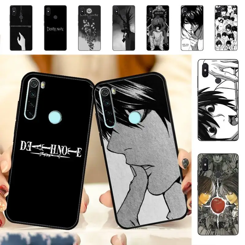 

YNDFCNB Anime Death Note Phone Case for RedMi note 7 8 9 6 5 4 X pro 8T 5A