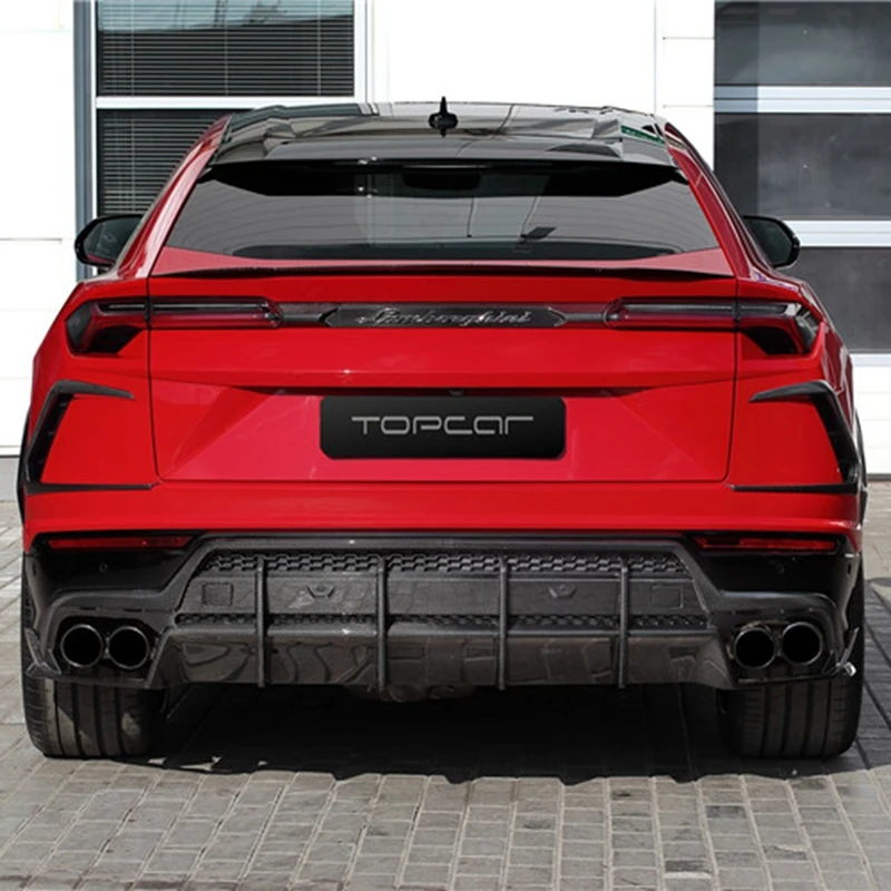 

For Lamborghini SUV Urus high quality middle Carbon Fiber rear boot Wing Spoiler Rear Roof Spoiler Wing Trunk Lip Boot Cover