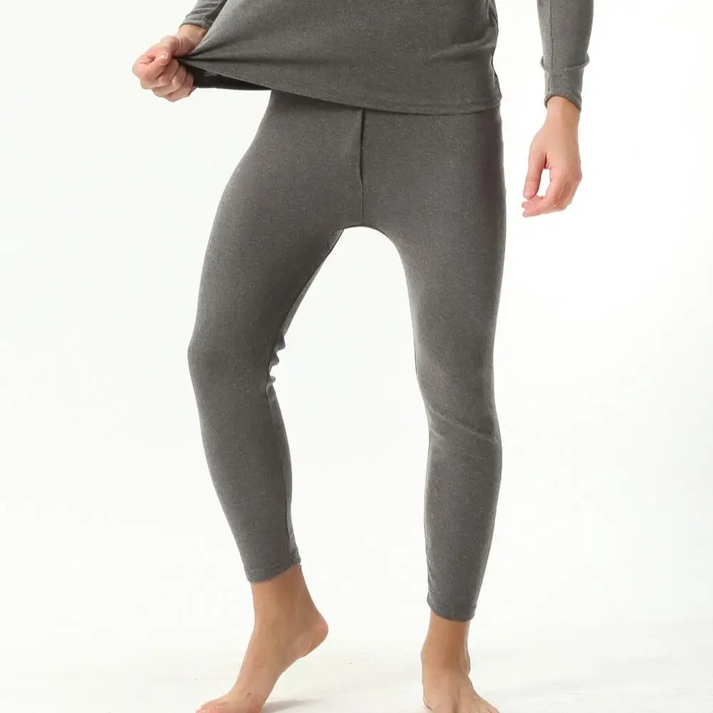 Практичные теплые мужские леггинсы Удобные плотно прилегающие брюки из