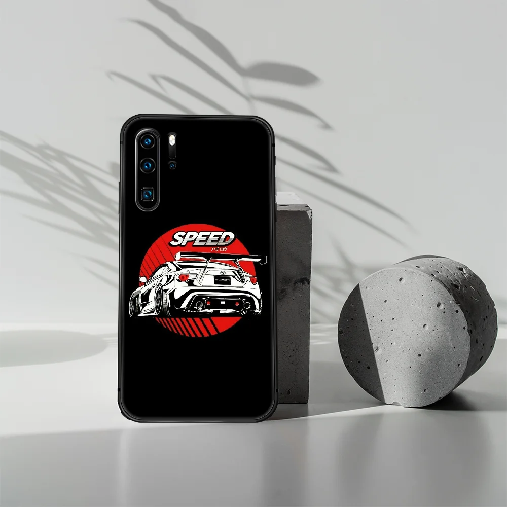 

JDM Car Auto logo Phone Case For Huawei P Mate 10 20 30 40 Lite Pro smart Z 2019 nova 5t black Waterproof Pretty Coque Painting