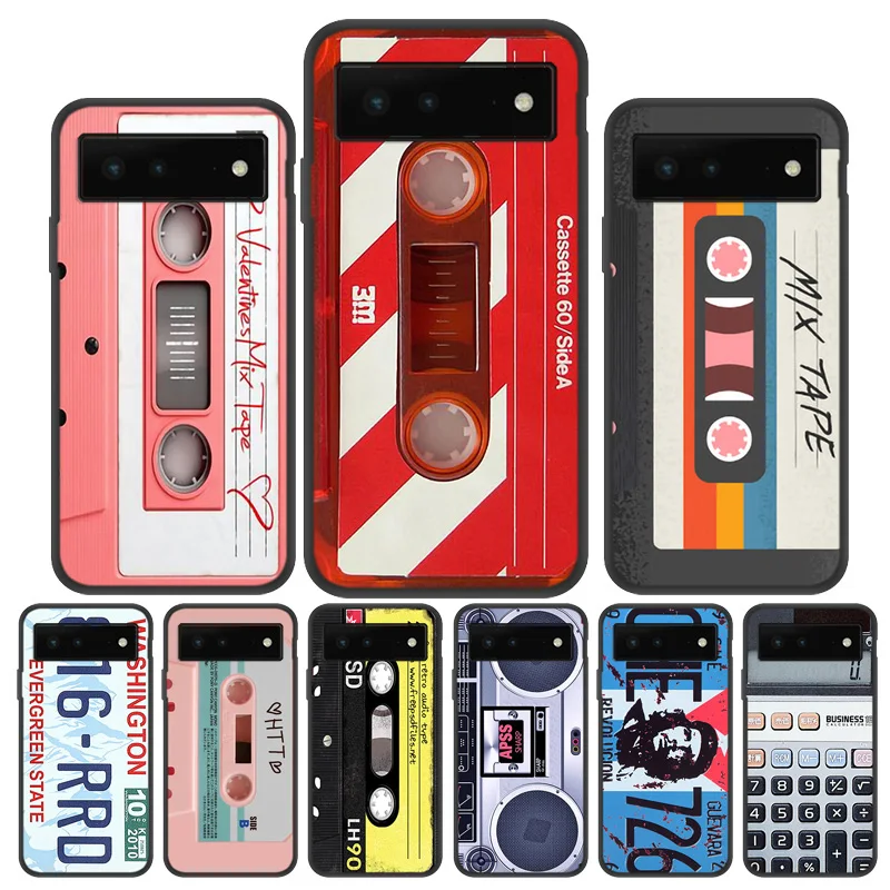 

Cassette Tape Retro Funda For Google Pixel 6 Case Pixel 5 XL 4 XL Case Soft Silicone Carcasa Google Pixel 6 Pro Coque Shockproof