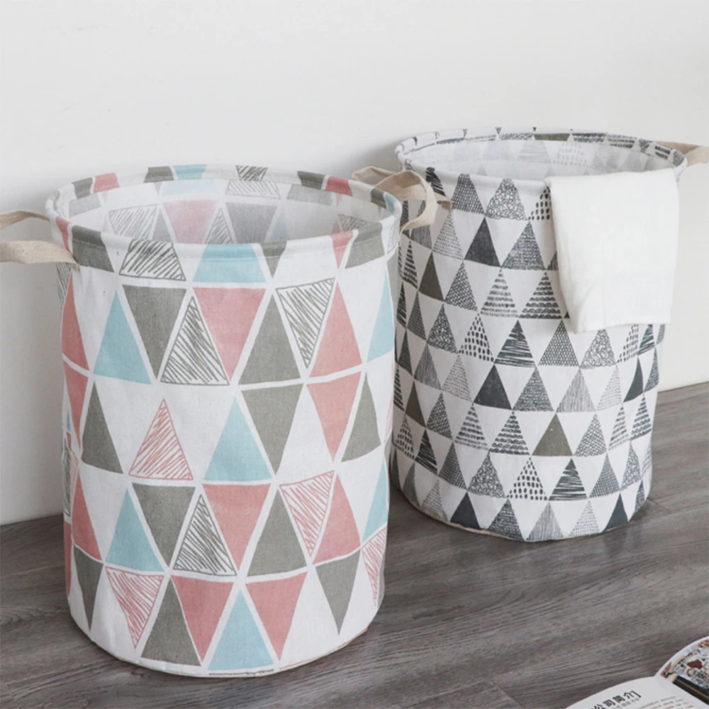 

Laundry Organizer Basket Canvas Waterproof Large Capacity Laundry Hamper Dirty Clothes Storage Basket Toy Home Storage Bin