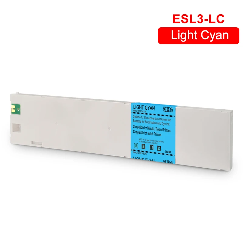 440ML ECO-SOL MAX Replacement Ink Cartridge ESL3 For Roland BN-20 SolJet PRO II VersaCAMM SP-i Series Printers (6Colors/Set)