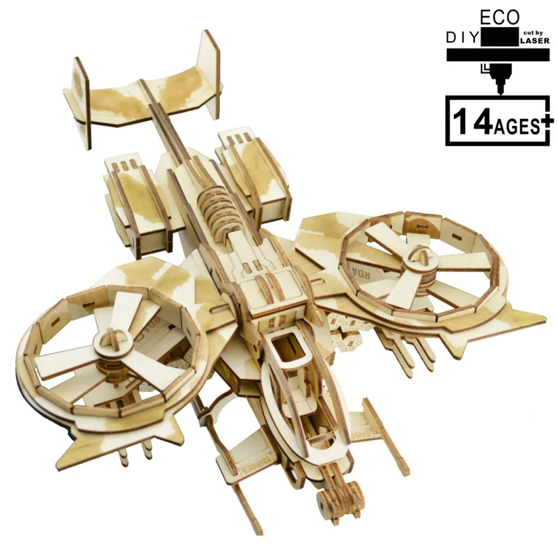 Деревянная сборная игрушка сделай сам деревянный трехмерный пазл модель