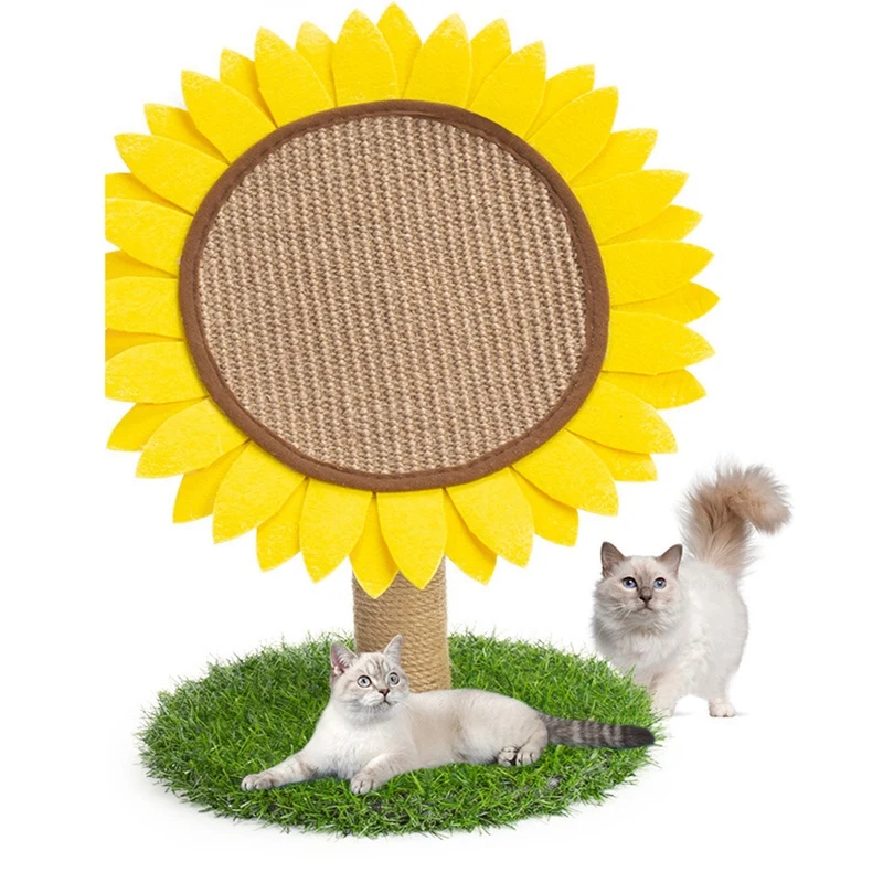

Cat Scratch Board, Claw Sharpener, Sunflower Cat Toy, Cat Tree, Sisal, Claw Grinding Board, Wear-Resistant