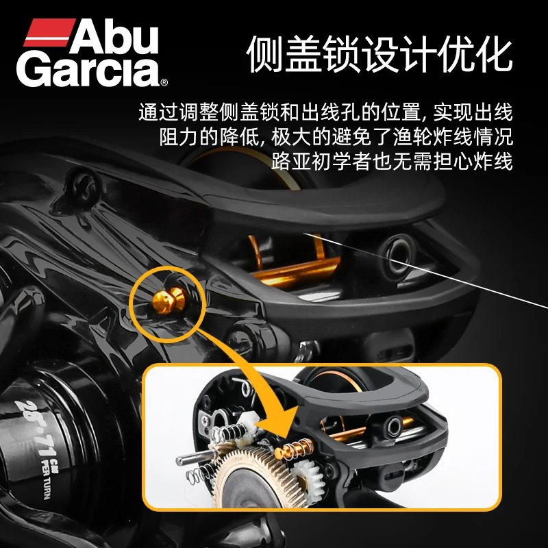 АБУ ГАРСИЯ Водяное капельное колесо полностью металлическое микрообъектовое рыболовное противозаводное лесоудалительное катушка MAX4SX маленькая рыба большая на.