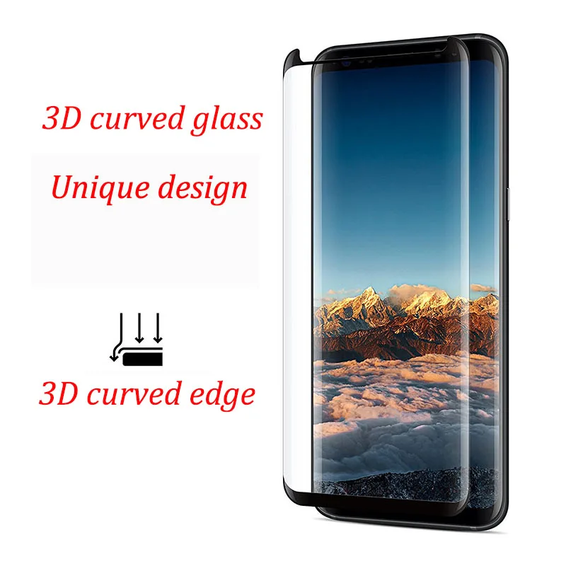 3D изогнутая защитная пленка из закаленного стекла для SAMSUNG Galaxy S9 Plus NOTE8|Защитные