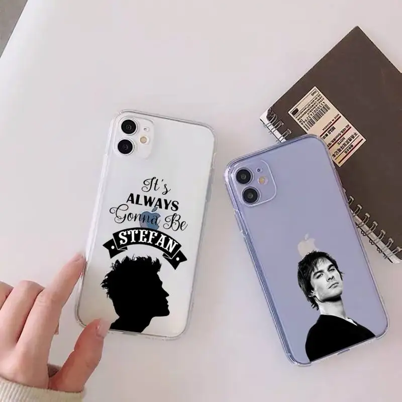 

The Vampire Diaries Phone Case Transparent for Clear iPhone 11 12 8 7 6 6S XS MAX Plus X 5S SE 2020 XR mini pro