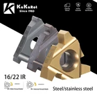 Резьбовая вставка типа T KaKarot 16IR22IR 1.5TR 2TR 3TR 4TR 5TR 6TR, карбидная резьба tnсерт, трапециевидная резьба SNR, токарный станок с ЧПУ