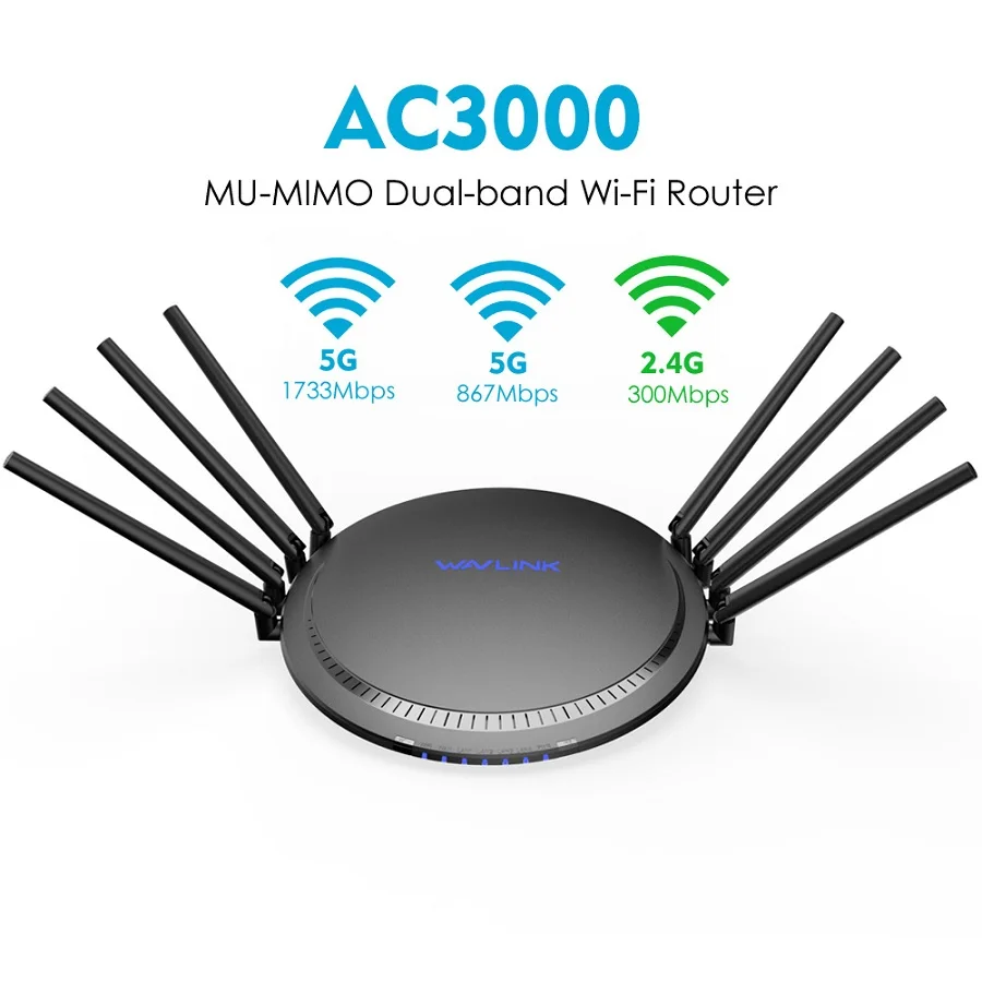AC3000 Tri трехдиапазонный беспроводной WiFi роутер 2,4G+ 5 ГГц с Touchlink Gigabit Wan/Lan Смарт Wi-Fi ретранслятор/точка доступа USB 3,0 - Цвет: AC300 WIFI Router