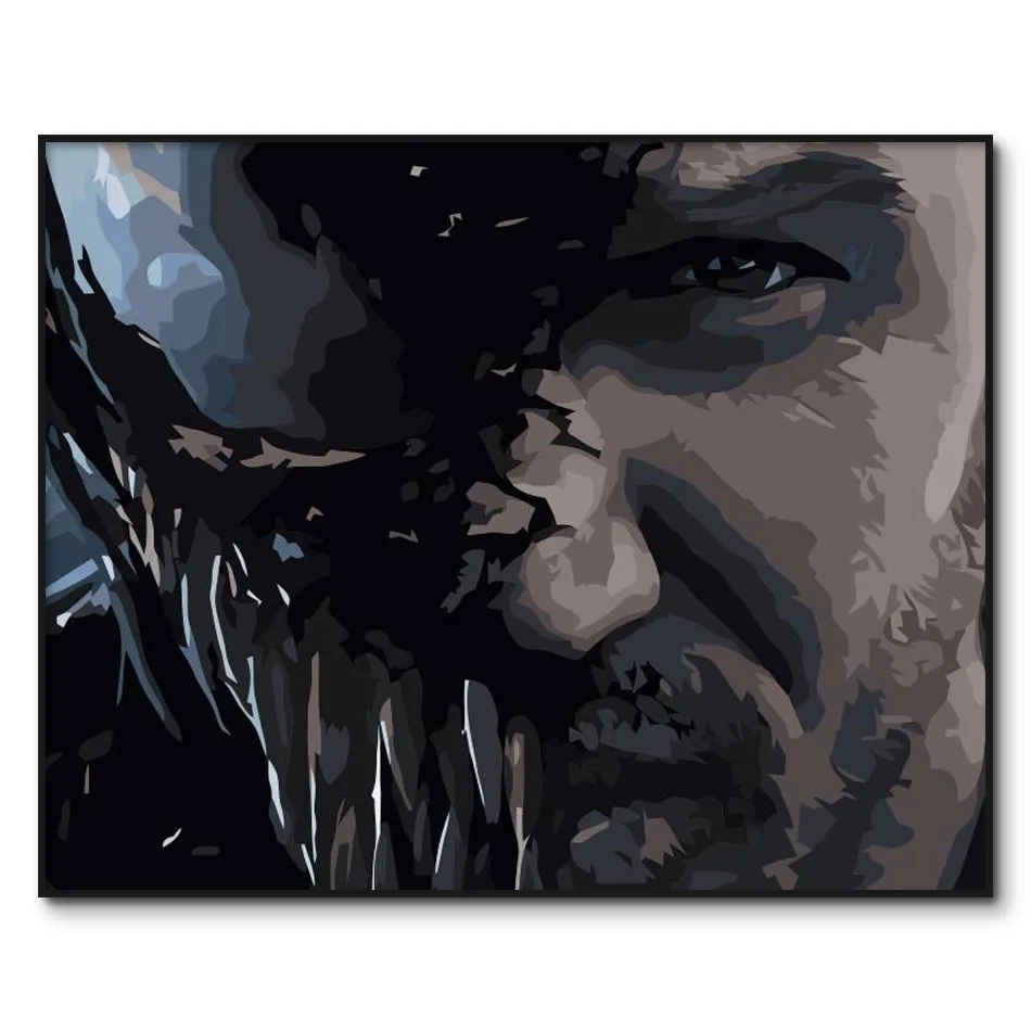 Venom DIY живопись по номерам супер герой картина маслом на холсте в рамке дома