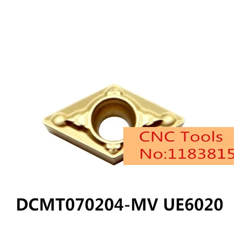 DCMT070204 MV UE6020 DCMT070208 карбидные вставки DCMT 070204 токарный инструмент станок с ЧПУ резец