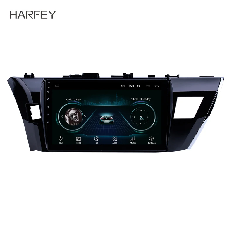 Harfey HD 10 1 &quotсенсорный экран радио GPS навигационная система Android 8 для 2013 2014 2015 Toyota