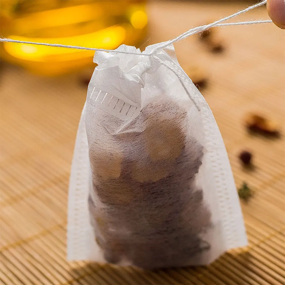 Чайные пакетики 7X9 см 100 шт./лот пакетики-фильтры для чая бумажные с завязками