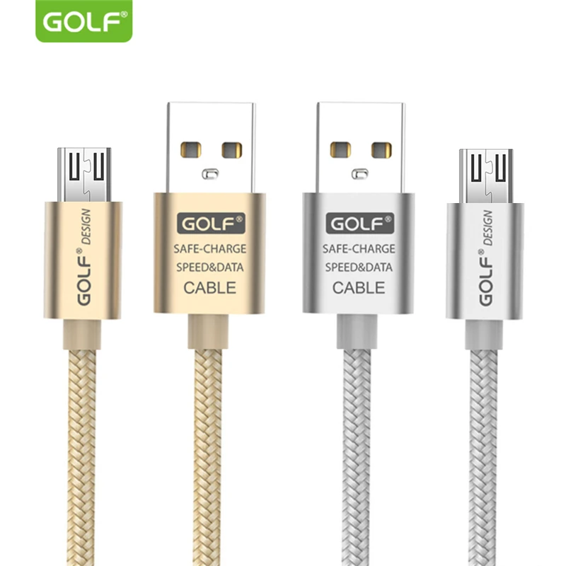 GOLF 3 М металлический Плетеный Micro USB кабель для Huawei Mate 8 Samsung S6 S7 LG G3 G4 V10 телефона Android