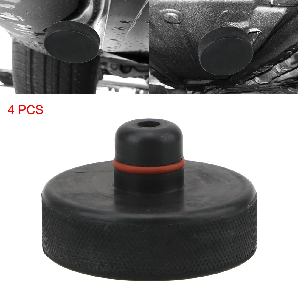 

4Pcs Jack Lift Point Pad Adapter Car Accessories Chassis Lifting Equipment Rubber Cover Anti-scratch For Tesla Model 3 X S