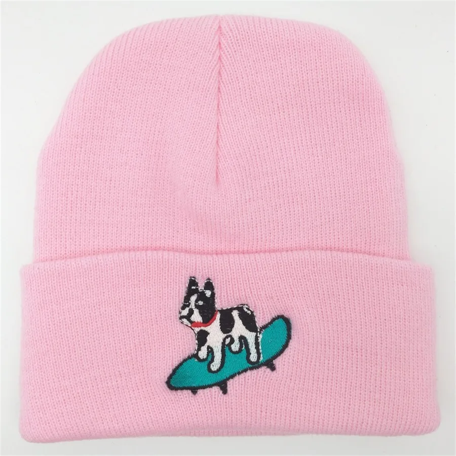 

Embroidered Melon Cap Women Winter Warm Beanie Hat Fashion Girls Knitted Hat Man Hip Hop Bonnets Casual Adult High Quality Hat