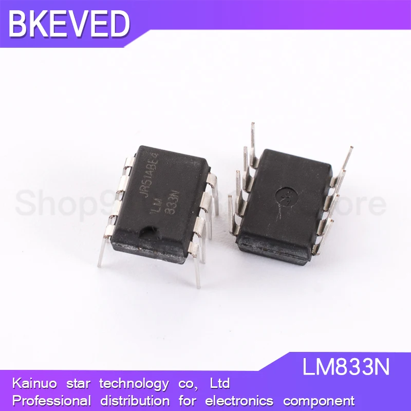 

10 шт. LM833N DIP8 LM833 DIP 833N DIP-8 новый и оригинальный IC