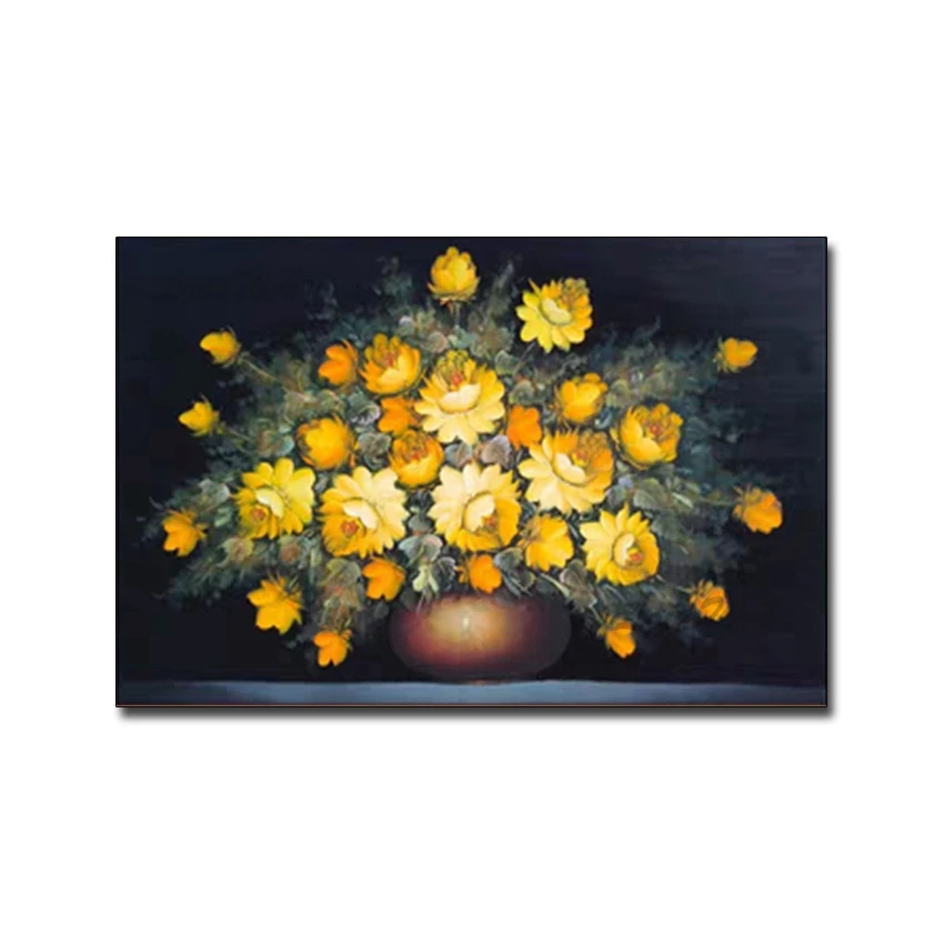 

Pure Hand-painted Classical Oil Painting Reproduction Flower Paintings Canvas Wall Art Home Wall Showpieces Unframed Artwork