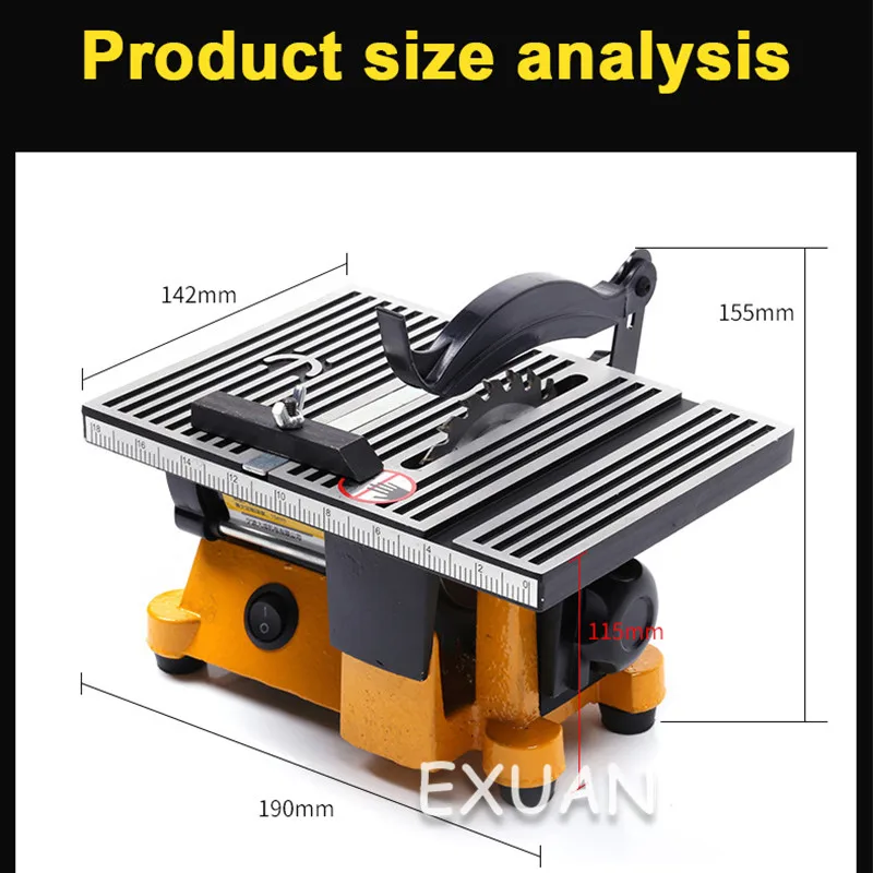 Многофункциональная Настольная мини-пила 220 В машина для резки дерева стали