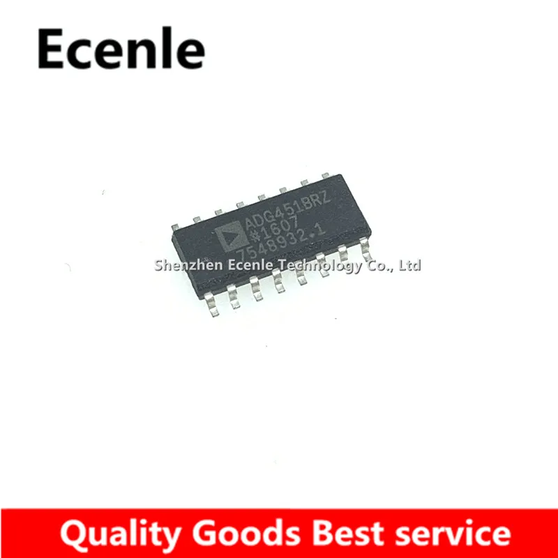1 Pcs/Lot ADG451BRZ SOP-16 Analog Switch ICs QUAD SPST LOW R-ON I.C. 100% New&ampOriginal | Integrated Circuits