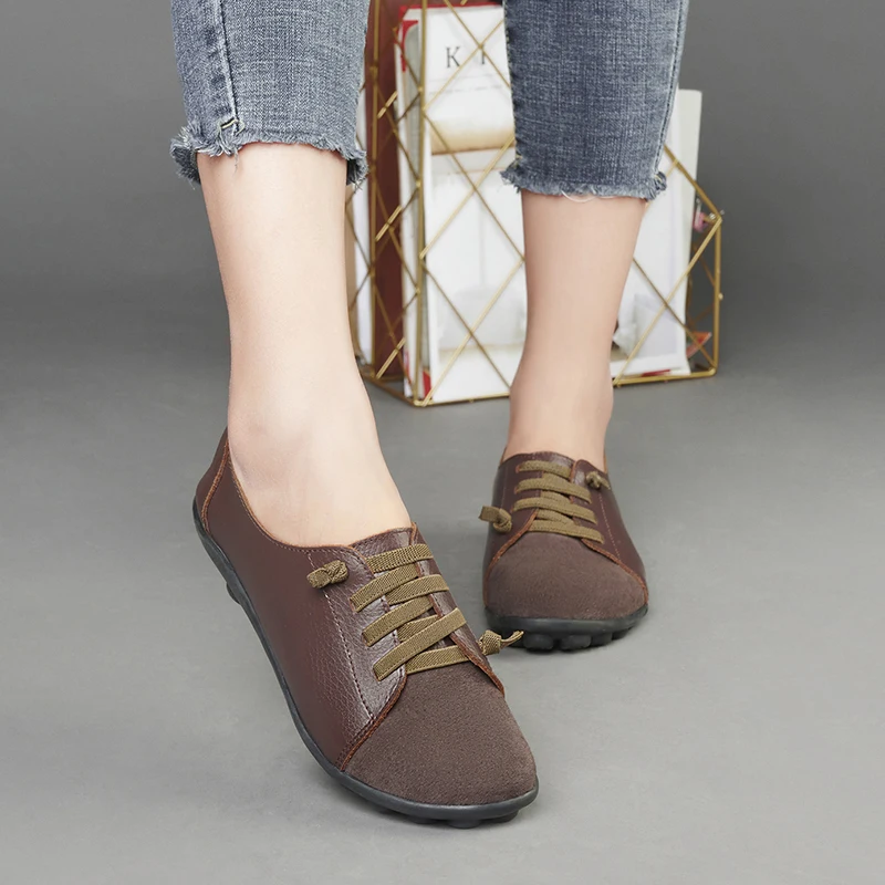 

Женские туфли-оксфорды, 2021, весенняя женская обувь, без шнуровки, на плоской подошве, размера плюс