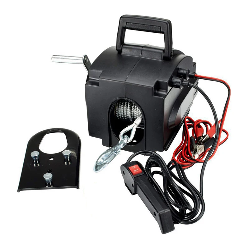 2000 Pounds 12V Marine winch, Trailer boat Yacht winch can be Equipped with Wireless portable Electric winch