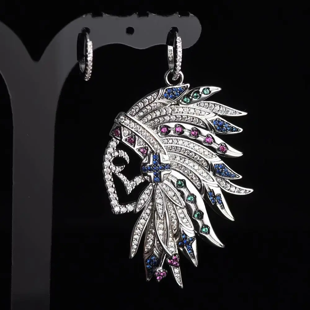 Очаровательные ювелирные наборы главный индийский Ретро дизайн серьги и