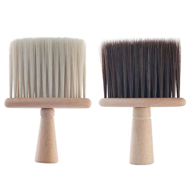 

Комплект из 2 предметов, мягкий шеи кисти мягкие деревянной ручкой салон резки парикмахерская кисть инструмент для укладки волос