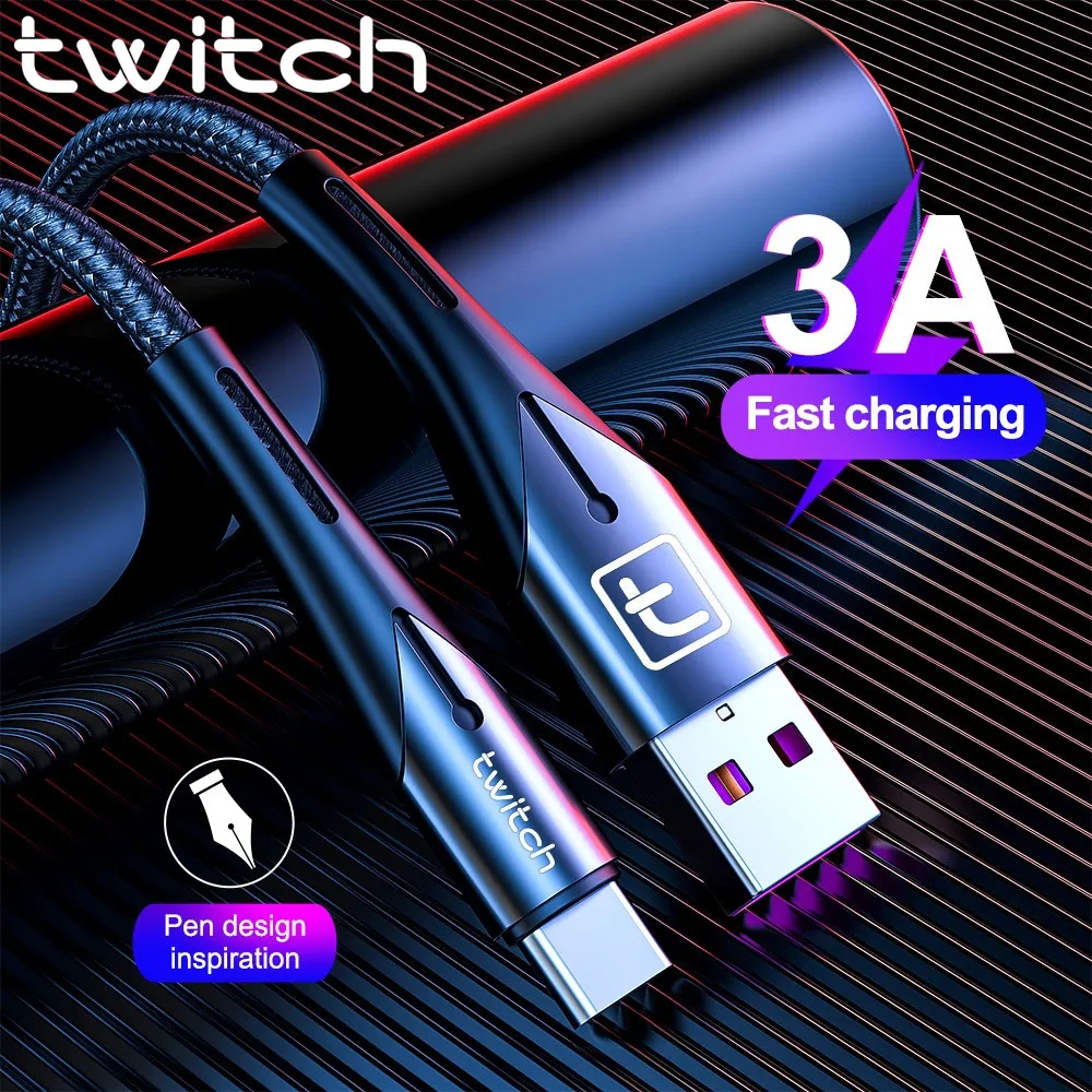 

Twitch 3A USB Phone Charger Micro usb Cable for Xiaomi Phone Charging Cord Micro usb cable Fast Data transfer Wire Quick Charge
