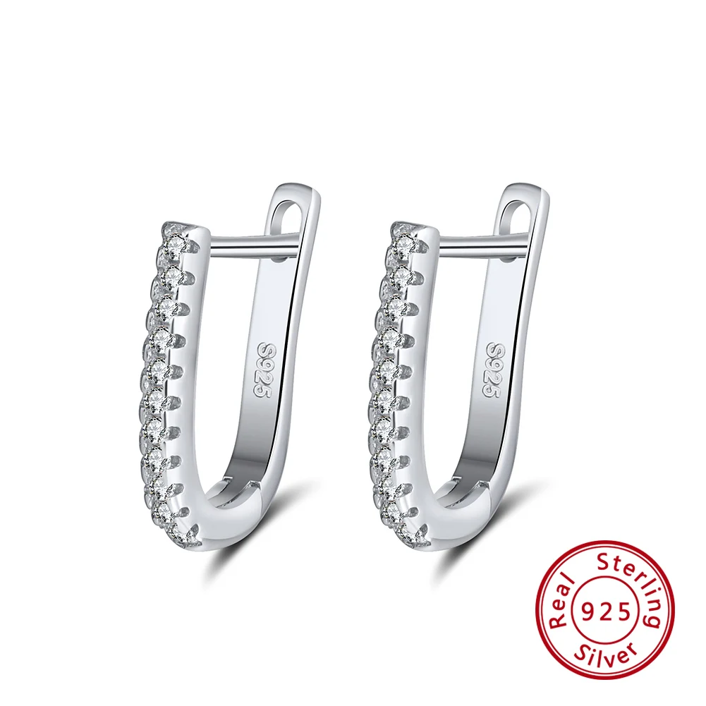 SE118 ORSA JEWELS Настоящее 925 пробы серебряные женские серьги маленький круг 10 мм Серебряный цвет трендовые женские свадебные ювелирные изделия SE102 - Цвет камня: SE118