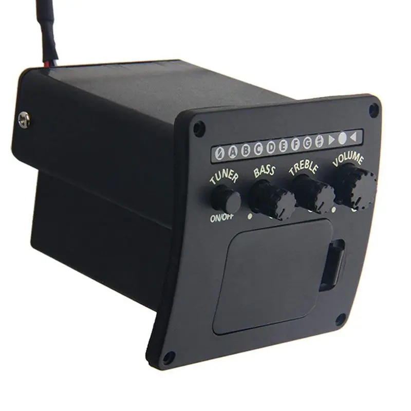 

Z5215 Black 3 Band Acoustic Guitar EQ Equalizer Set Preamp Pickup Piezo