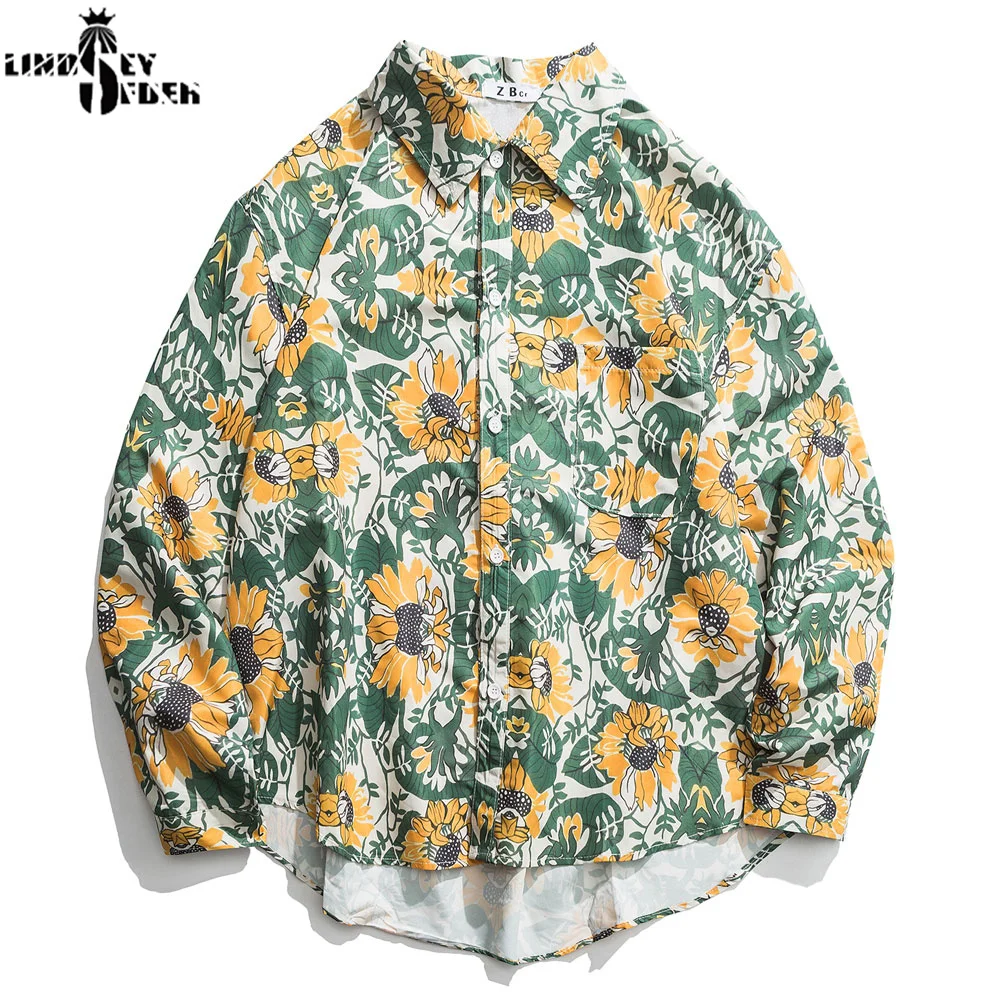 Мужская однотонная Асимметричная Модная рубашка в стиле хип-хоп свободные