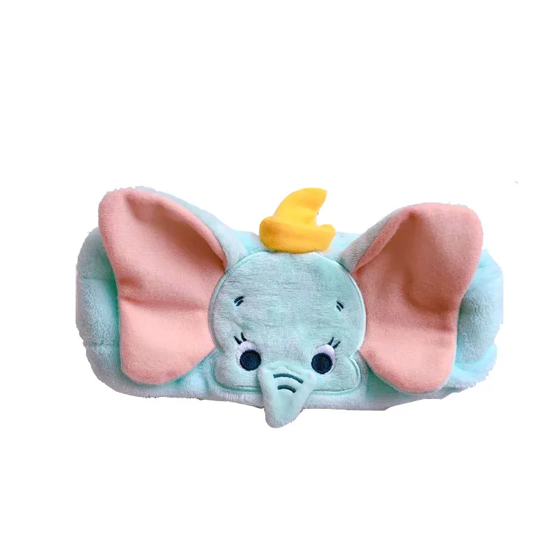 

Disney Cartoon 3D Elastic Hairband Daffy Bear Dumbo Stella Rabbit Headband Face Makeup Headband For Female