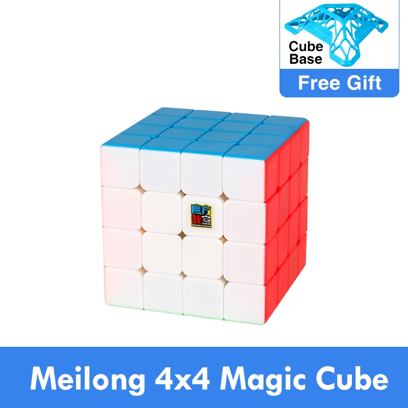Moyu Meilong 4x4 Cubing Speed Magic Puzzle Strickerless 4x4x4 Neo Cubo Magico 59mm Mini Size Frosted Surface Toys for Children