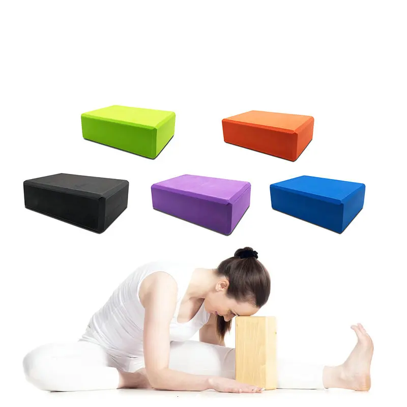 

8 Colors EVA Yoga Block Brick 120g Sports Exercise Gym Foam Workout Stretching Aid Body Shaping Health Training Fitness Sets T