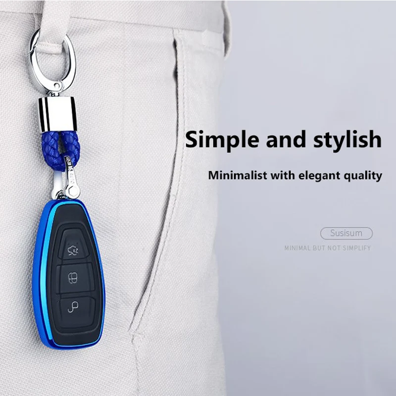 

Leather Braided Car Keychain Short Paragraph With Installation Tool For Men And Women Car Keys Anti-Lost Key Chain Pendant