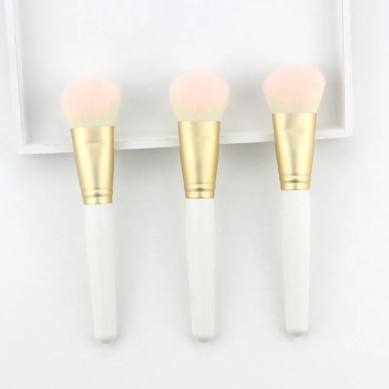 

High Quality Professional Makeup Brush Loose Powder Foundation Blending Make Up Brush White Beauty Cosmestic