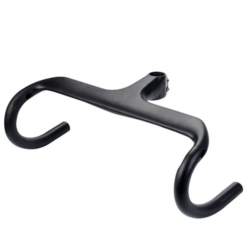 

100X400mm Full Carbon Fiber Интегрированный руль для шоссейного велосипеда, руль для Велоспорт велосипед Запчасти дорожный Руль 28,6 мм 550 г