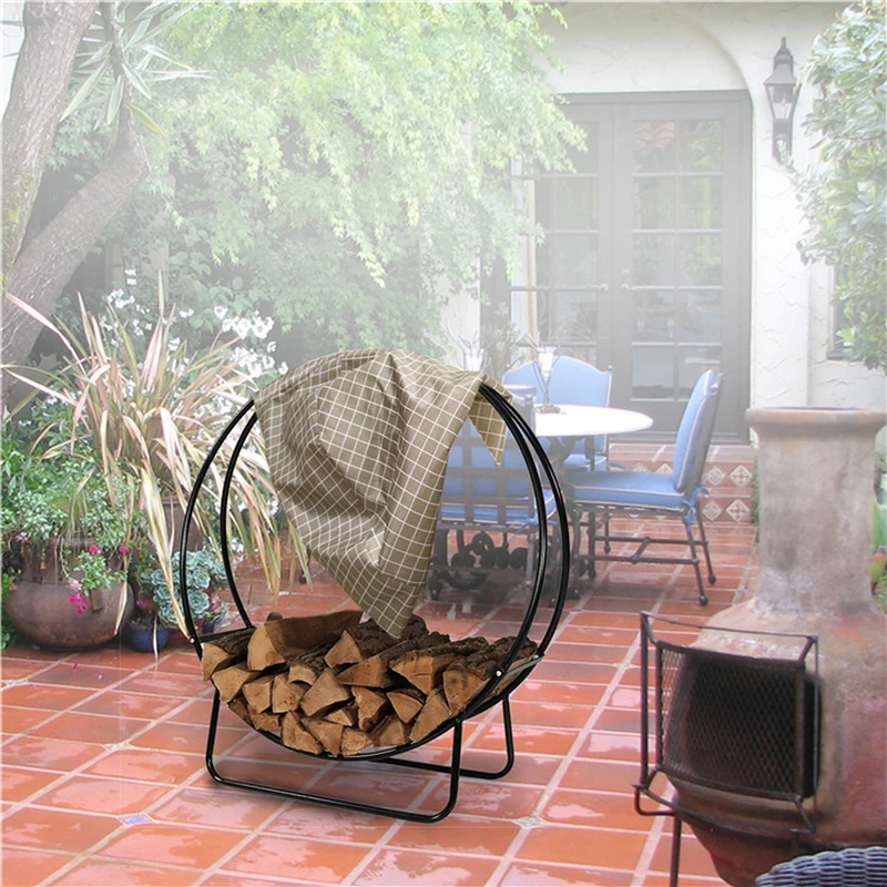 

Log Rack Cover Dust Cover Storage Bag Outdoor Garden Firewood Protector Waterproof Dustproof Furniture Protection Cover