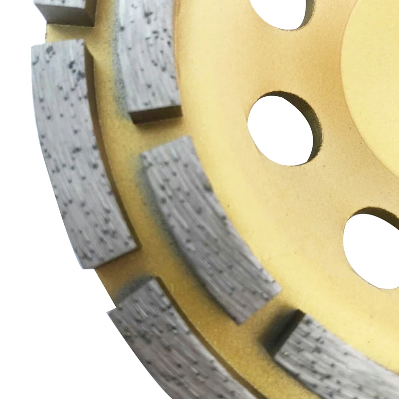 

150Mm 7 Inch Diamond 2 Row Segment Grinding Wheel Sanding Disc Sander Grinder Cup Abrasive Tools 22Mm Hole for Concrete Granite
