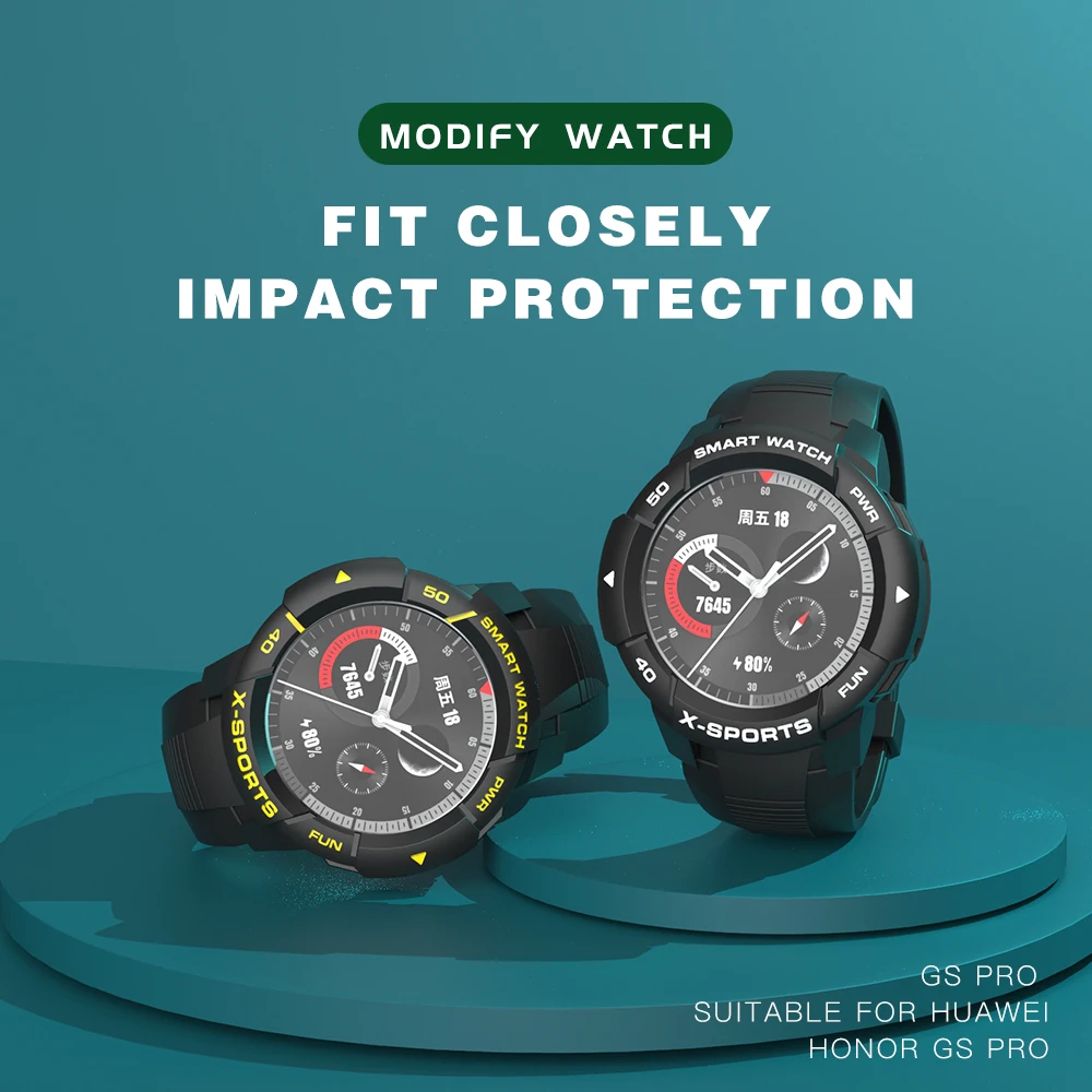 For Huawei Watch Honor GS Pro TPU Case Protector GSpro Strap SIKAI Band Bracelet Smart Charger Accessories | Электроника